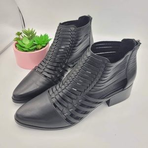 Treasure & Bond woven leather Booties- “Hattie” size 8